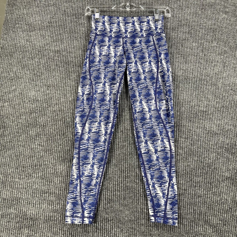 Vineyard Vines Leggings Womens 2XS Blue White Active Gym Running Stretch